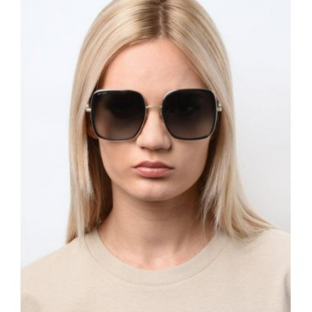 Jimmy Choo Women Black Gold Grey Square BRAND NEW Sunglasses JAYLA/S 02F7 - Picture 13 of 13